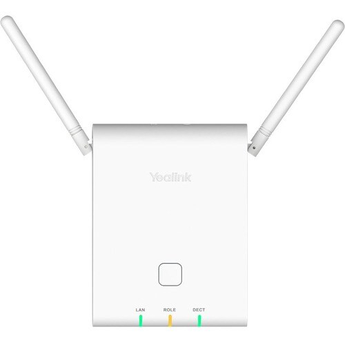 Yealink W90B IP DECT Phone Base Station - Pearl White - 300 m Range - 250 x Handset Supported - 250 Simultaneous Calls