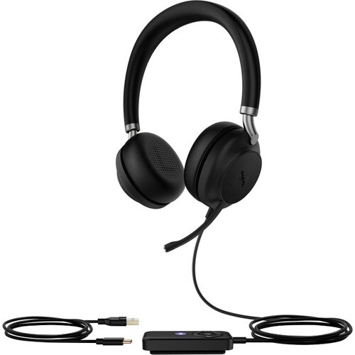 Yealink Premium UH38 Wired/Wireless Over-the-head Stereo Headset - Black - Binaural - Ear-cup - 1000 cm - Bluetooth - 32 O