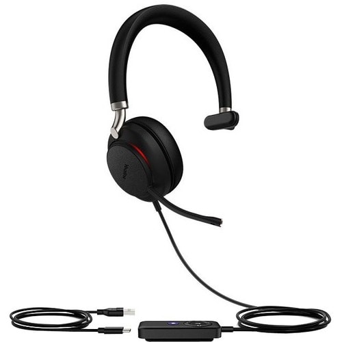 Yealink UH38 Wired/Wireless Over-the-head, On-ear Headset - Black - Monaural - Supra-aural - 1000 cm - Bluetooth - 32 Ohm 
