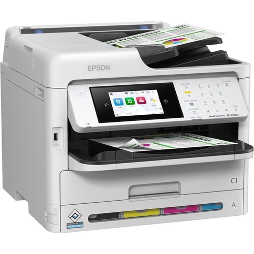 Epson WorkForce Pro WF-C5890 Wireless Inkjet Multifunction Printer - Color - Copier/Fax/Printer/Scanner - 34 ppm Mono/34 p