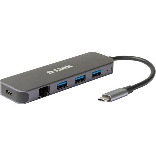 D-Link DUB-2334 USB-Typ C Docking Station für Monitor, Desktop-PC, Notebook, Maus, Webcam, Kamera, Scanner, Drucker, Festp