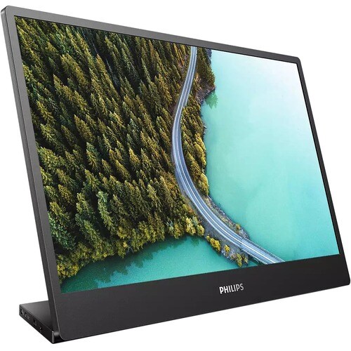 Philips 16" Class Full HD LCD Monitor - 16:9 - Textured Black - 15.6" Viewable - In-plane Switching (IPS) Technology - WLE