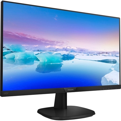 Philips 243V7QJABF Full HD LCD Monitor - 16:9 - Textured Black - 60.5 cm (23.8") Viewable - WLED Backlight - 1920 x 1080 -