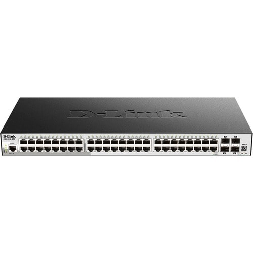 Commutateur Ethernet D-Link DGS-1510 DGS-1510-52X 48 Ports Gérable - 3 Couche supportée - Modulaire - Paire torsadée, Fibr
