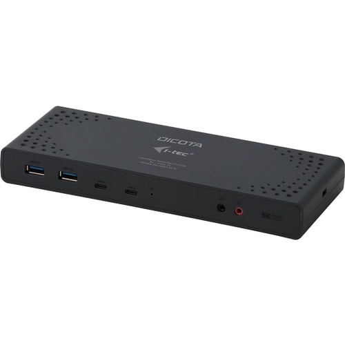 Dicota USB Type C Docking Station for Notebook, Monitor, Smartphone, Tablet - 65 W - Black - Portable - 2 Displays Support