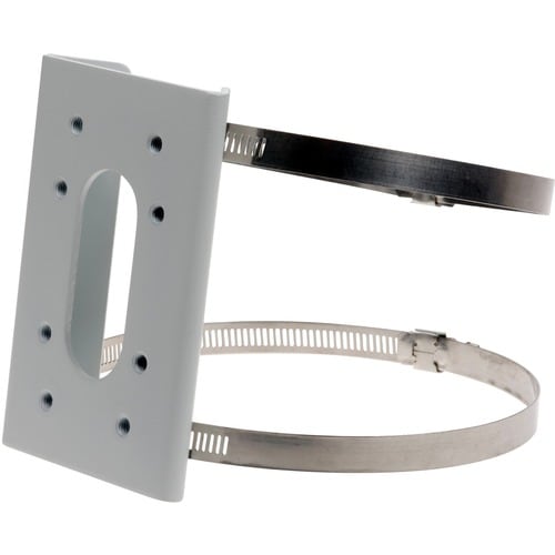 AXIS T94Y01G Stangenbefestigung für Gehäuse, Wandhalterung - Weiß - max. 25 kg Traglast - Pulverbeschichtetes Aluminium, E