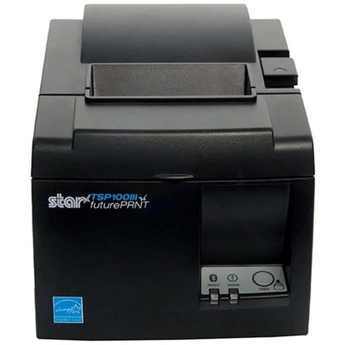 Star Micronics Thermal Printer TSP143IIIBi2 GY US Thermal, Cutter, Bluetooth iOS, Android and Windows, Gray, Int PS - Cutt