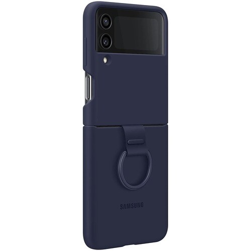 Samsung Carrying Case Samsung Galaxy Z Flip4 Smartphone - Navy - Silicone Body - Ring