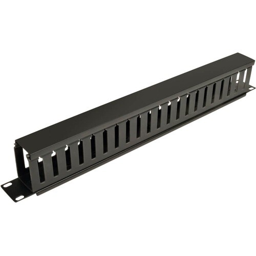 Tripp Lite series SRCABLEDUCT1U Kabelschutz - Schwarz - Kabelabdeckung - 1U Rack Height x 19" Panel Width