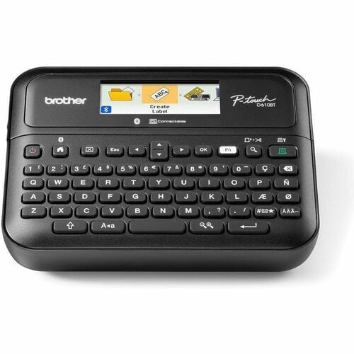 Brother P-touch PT-D610BTVP Electronic Label Maker - Thermal Transfer - 30 mm/s Mono - 17 Fonts - 180 x 360 dpi - Label, T
