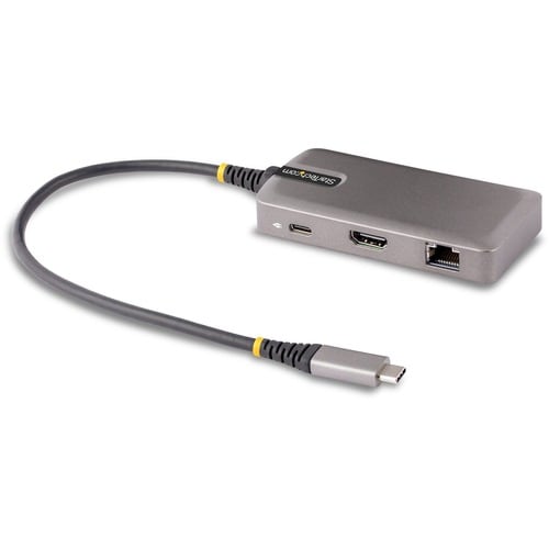 StarTech.com USB-C Multiport Adapter, 4K60Hz HDMI, HDR, 2-Port 5Gbps USB Hub, 100W PD Pass-Through, GbE, Works with Chrome