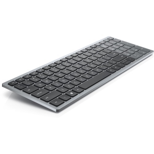 Dell Compact KB740 Keyboard - Wireless Connectivity - USB Interface - Hungarian - QWERTZ Layout - Black, Grey - Scissors K