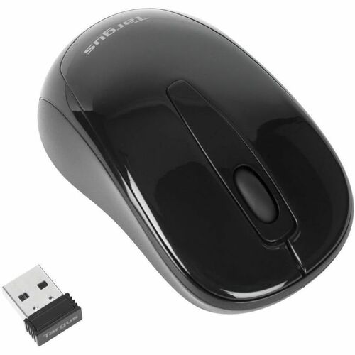 Targus W600 鼠标 - 蓝牙/射频 - USB - 光学 - 黑 - 无线 - 2.40 GHz - 1600 dpi - 滚轮