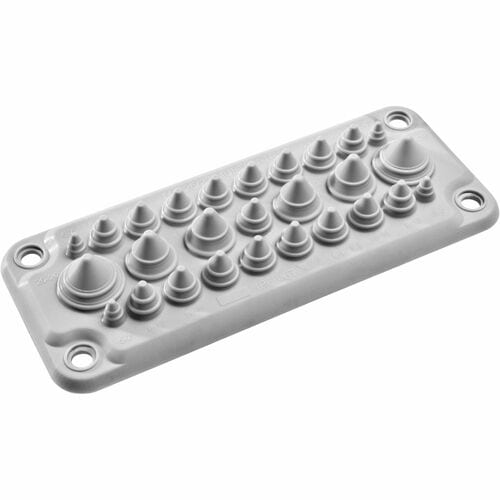 APC by Schneider Electric Cable Routing - Grey - 1 Pack Pack - Cable Entry Membrane - Thermoplastic Elastomer (TPE)