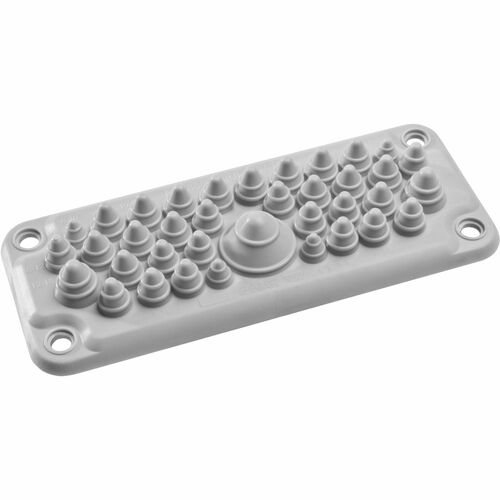 Schneider Electric Cable Routing - Grey - 1 Pack Pack - Cable Entry Membrane - Thermoplastic Elastomer (TPE)