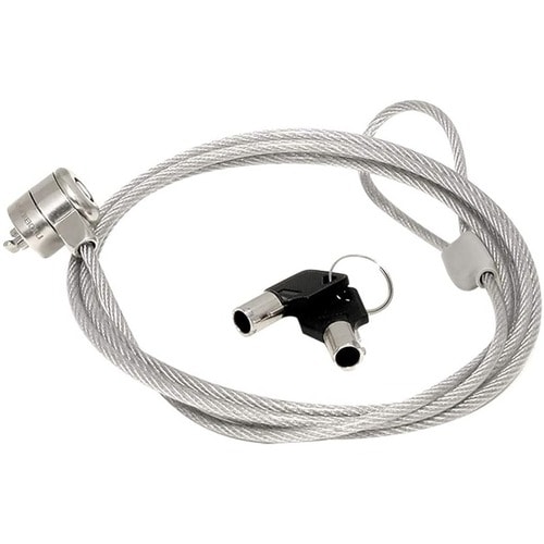 MOBILIS Kabelschloss Für Notebook - 1,80 m Kabel - Schloss mit Schlüssel - Grau - Stahl - für Notebook