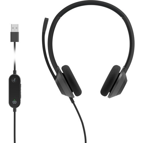 Cisco 322 Kabel Auf den Ohren Stereo Headset - Schwarz - Binaural - Ohraufliegend - 50 Hz bis 18 kHz Frequenzgang - 230 cm