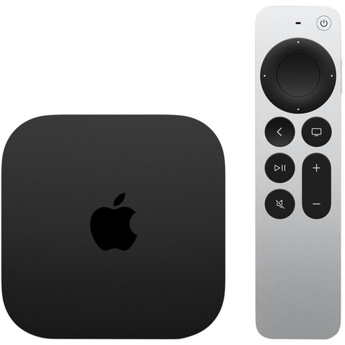 Apple TV 4K Internet TV - 64 GB HDD - Wireless LAN - Black - Siri - HDR10, HDR10+, HLG - Dolby Digital 5.1, Dolby Digital 