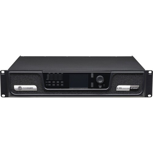 Crown CDi DriveCore 4|1200BL Amplifier - 4800 W RMS - 4 Channel - 0.4% THD - 20 Hz to 20 kHz - 1300 W - Ethernet