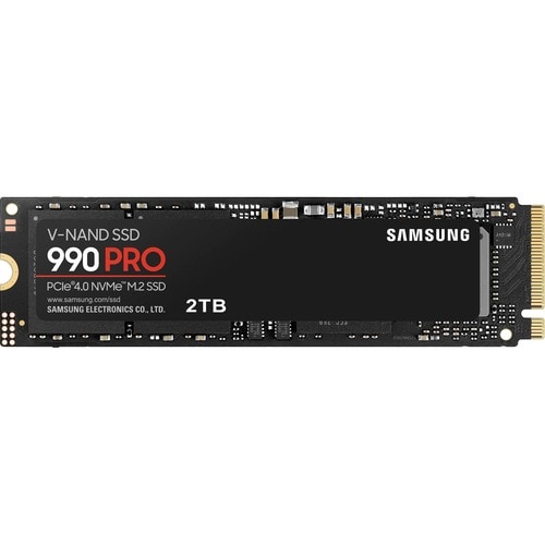 SSD Interne Samsung 990 PRO 2To - MZ-V9P4T0BW - M.2 - PCIe 4.0 - vitesse de lecture jusqu'à 7450 Mo/s - gestion thermique 