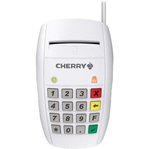 Lecteur Carte Smart CHERRY ST-2100UG Contact - Blanc - CâbleUSB