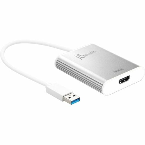 j5create JUA354-N A/V Adapter - 1 - 1 x USB 3.0 Type A - Male - 1 x HDMI 2.1 Digital Audio/Video - Female - 3840 x 2160 Su
