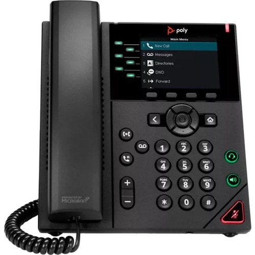 Poly VVX 350 Telefone IP - Secretária - VoIP - 2 x Rede (RJ-45) - PoE Ports