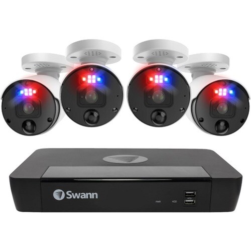 Swann Enforcer 12 Megapixel 8 Channel Night Vision Wired Video Surveillance System 2 TB HDD - Network Video Recorder, Came
