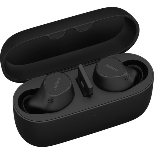 Jabra Evolve2 True Wireless Earbud Stereo Earset - Black - Binaural - In-ear - 2000 cm - Bluetooth - 20 Hz to 20 kHz - MEM