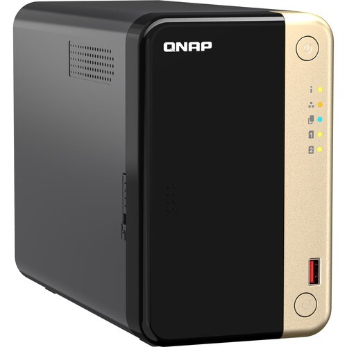 QNAP Turbo NAS TS-264-8G 2 x Total de compartimentos Sistema de armazenamento SAN/NAS - 4 GB Flash Memory Capacity Celeron