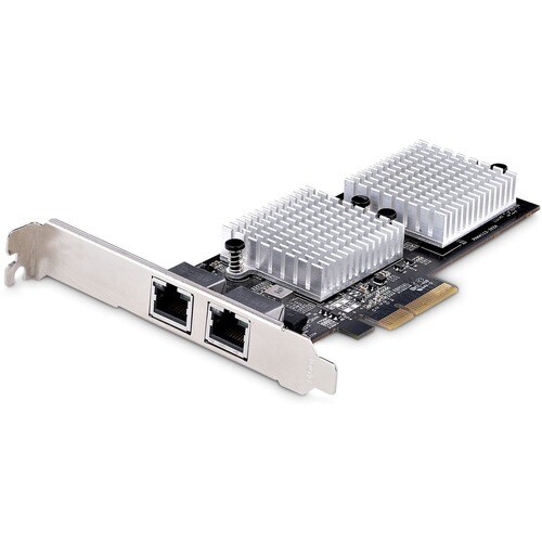 StarTech.com 10Gigabit Ethernet Card for Computer, Server - 10GBase-T - Plug-in Card - PCI Express 3.0 x4 - Low Profile Br