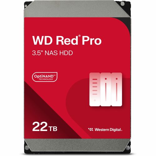 Western Digital Red Pro WD221KFGX 22 TB Hard Drive - 3.5" Internal - SATA (SATA/600) - Conventional Magnetic Recording (CM