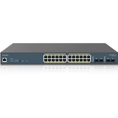 EnGenius EWS7928P-FIT Ethernet Switch - 24 Ports - Manageable - Gigabit Ethernet - 10/100/1000Base-T, 1000Base-X - 2 Layer