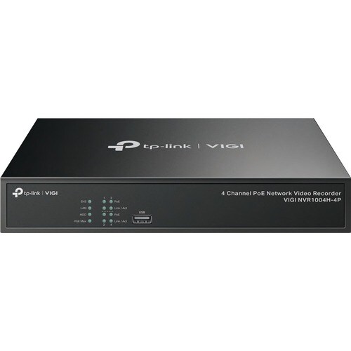 TP-Link VIGI 4 Kanäle Kabel Videoüberwachungsstation 10 TB HDD - Netzwerk-Videorekorder - HDMI - 4K Aufnahme