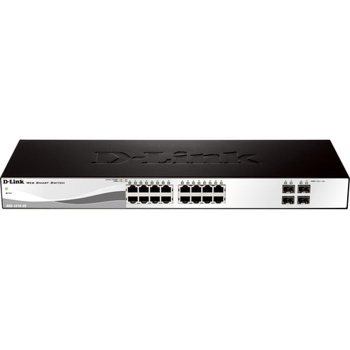 D-Link DGS-1210 DGS-1210-28 24 Ports Manageable Ethernet Switch - 2 Layer Supported - Modular - 4 SFP Slots - Twisted Pair