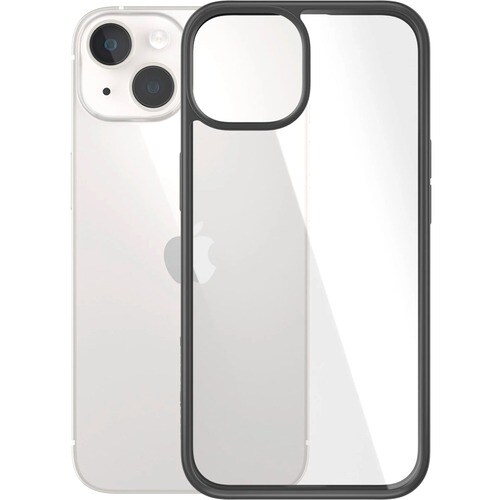 PanzerGlass ClearCase Case for Apple iPhone 14, iPhone 13 Smartphone - Black - Bacterial Resistant, Drop Resistant, Shock 