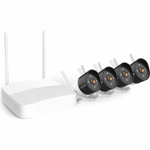 Tenda 4 Channel Wireless HD Video Security Kit - Network Video Recorder, Camera - 4 Camera(s) - 2304 x 1296 Camera Resolut