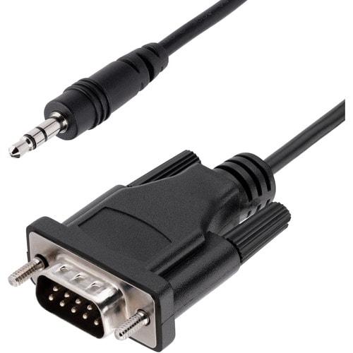 StarTech.com 3ft (1m) DB9 to 3.5mm Serial Cable for Serial Device Configuration, RS232 DB9 Male to 3.5mm for Calibrating v