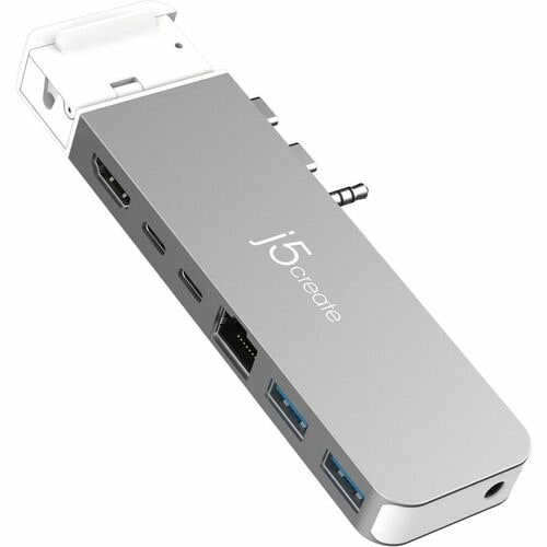 j5create JCD395-N USB4 Docking Station for Keyboard, Notebook, Speaker, Monitor, Flash Drive - Charging Capability - Space