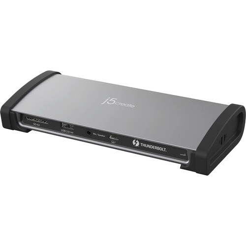j5create Thunderbolt 4 Docking Station for Keyboard, Notebook, Headset, Desktop PC, Printer - Memory Card Reader - SD - 13