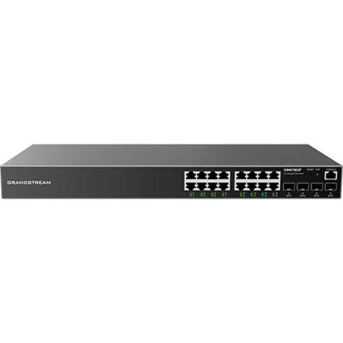 Grandstream Enterprise Layer 2+ Managed Network Switch - 16 Ports - Manageable - Gigabit Ethernet - 1000Base-T, 1000Base-X