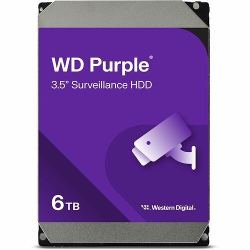 Disco rigido WD Purple WD64PURZ - 3.5" Interno - 6 TB - SATA - Viola