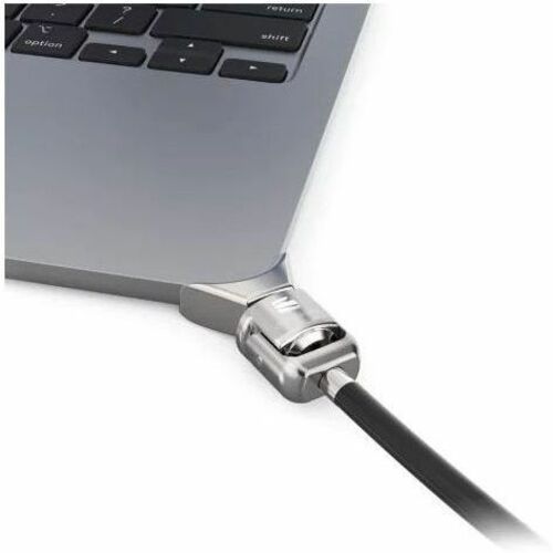 Compulocks Ledge Lock Adapter for MacBook Air 13" M2 with Keyed Lock Silver - Smallest MacBook Lock Slot Adapter, Compatib