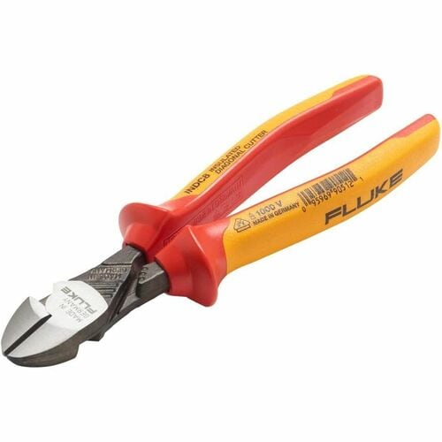 Fluke INDC8 Insulated Diagonal Cutter - 8" Length - Chrome-molybdenum Vanadium Steel - Heavy Duty, Insulated, Rugged