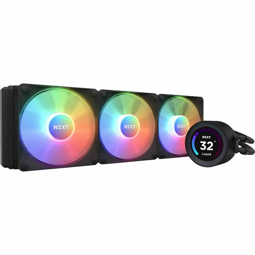 NZXT Kraken Elite 360 RGB RL-KR36E-B1 1 pc(s) Cooling Fan/Radiator/Water Block/Pump - Processor, Computer Case - 120 mm Ma