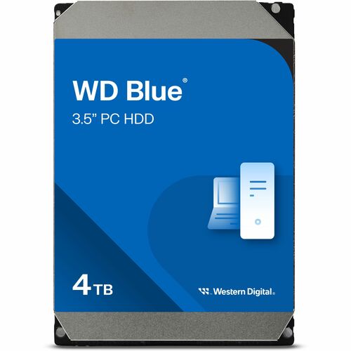 Western Digital Blue WD40EZAX 4 TB Hard Drive - 3.5" Internal - SATA (SATA/600) - Conventional Magnetic Recording (CMR) Me