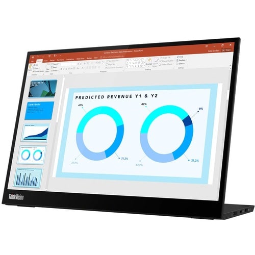 Lenovo ThinkVision M14d 14" Class LCD Monitor - 16:10 - 35.6 cm (14") Viewable - In-plane Switching (IPS) Technology - WLE