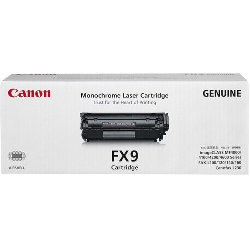 Canon FX9 Original Laser Toner Cartridge - Black Pack - 2,300 Pages
