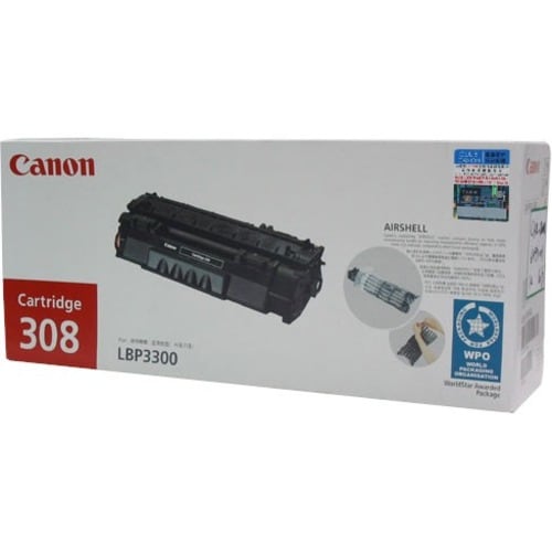 Canon 308 Original Laser Toner Cartridge - Black, White Pack - 2500 Pages