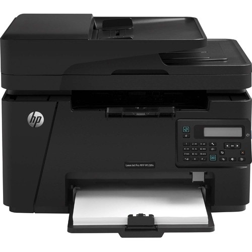 HP LaserJet Pro M128fn Laser Multifunction Printer - Monochrome - Copier/Fax/Printer/Scanner - 21 ppm Mono Print - 600 x 6